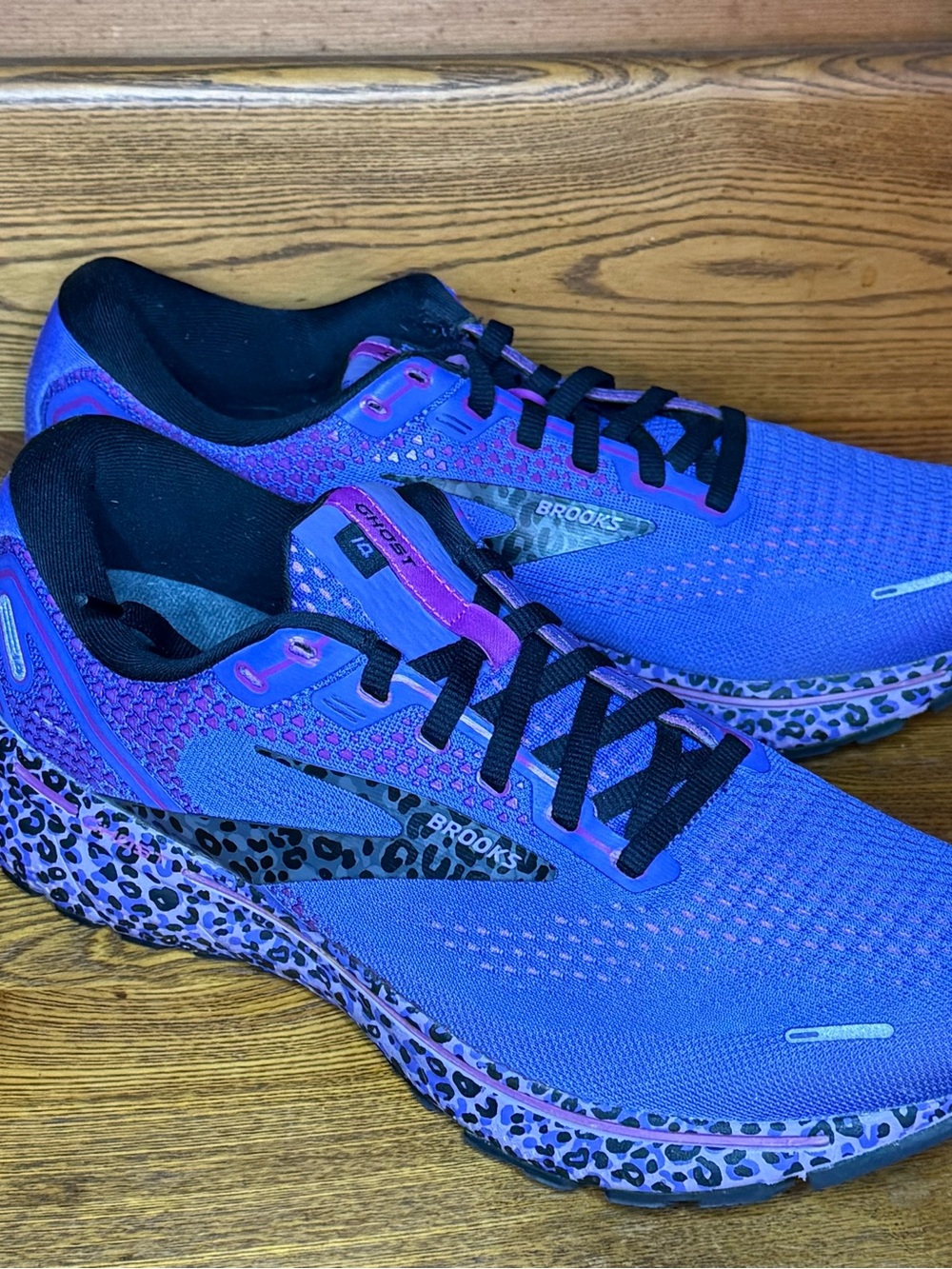 Brooks Ghost 14Women’s Running Shoes - Purple with Black Leopard Midsole S 11.5 - Picture 8 of 11